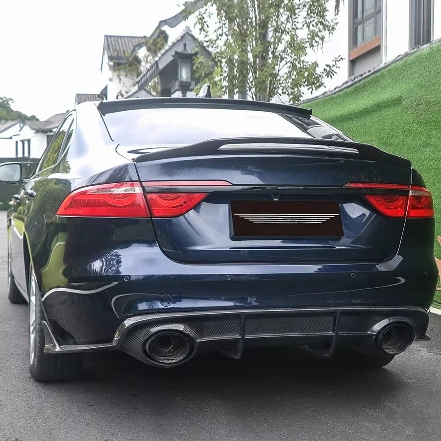 RS Style Rear Diffuser for XFL Carbon Fiber  Bumper Rear Lip Splitters Accessories Body Kit
